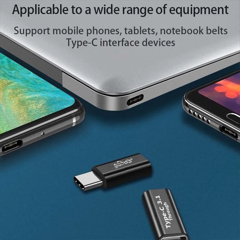 Universal USB-C Extension Adapter for Charging and Data Transfer