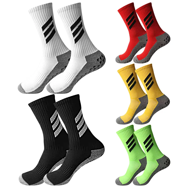 

Training Football and Slip Competition Anti Socks New Sweat-absorbing Breathable Medium Striped Men Women Outdoor Soccer Socks