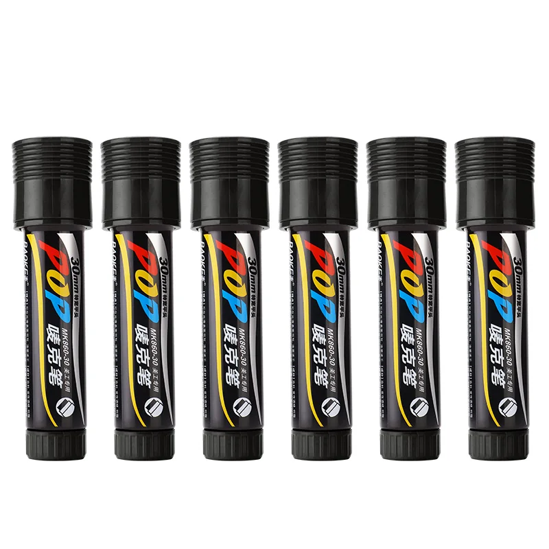 BAOKE MK860-30mm POP Marker Waterproof Quick-drying Marker 6