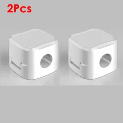Adjustable Magnetic Cable Organizer and Management Holder (White 2PCS)