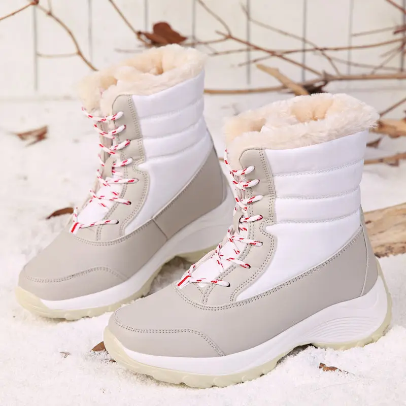 

New Womens Casual Shoes Thermal Women's Boots 2023 Outdoor Comfort Driving Shoes for Women Botines Mujer Lace-up Ladies Sneakers