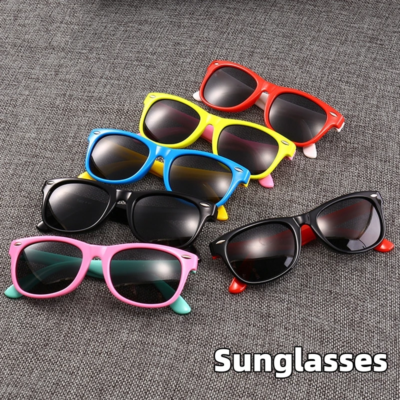 

Boys Girls Sunglasses Square Frame Sun Glasses Eyewear for Kids Children Outdoor UV400 Eye Protection Sun Shades Eyeglasses