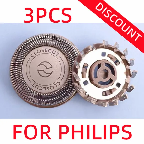 Фото 3 шт., сменные головки для бритвы Philips Norelco HQ6610 HQ6853 HQ5625 HQ6640 HQ6854 HQ6855 №2