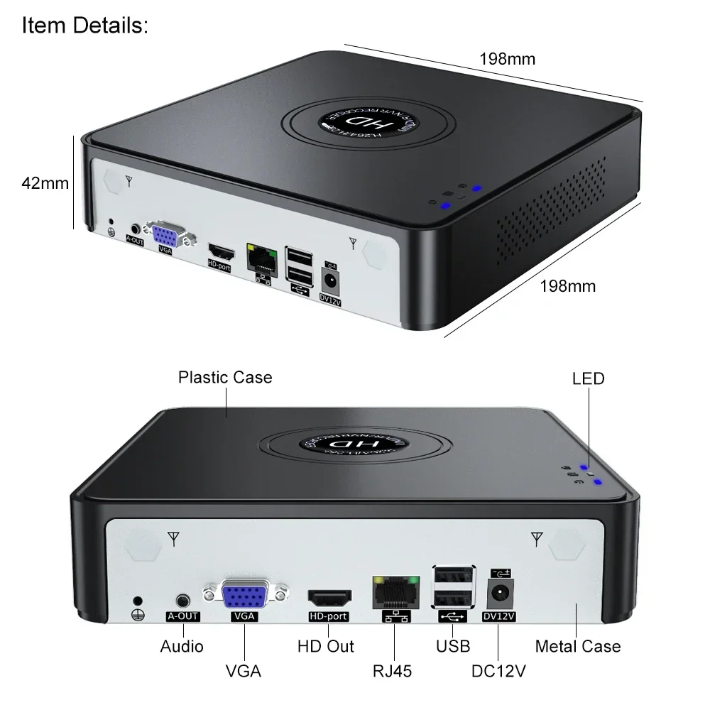 H.265 4K NVR Recorder for CCTV Security 10/16CH 4K/9/32CH 8MP Video Surveillance with Motion Detect P2P & Face Detection network video recorder,surveillance security