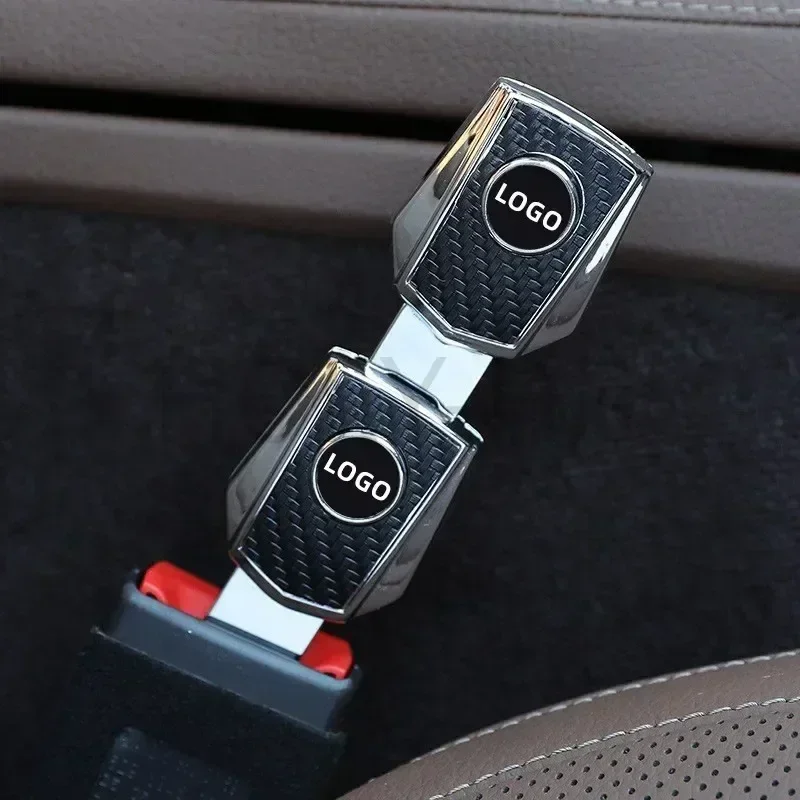 Universal car seat belt extender is suitable for all new car safety extension buckles with carbon fiber patterns seat belt extender car seat belt accessory seat belt extender kit