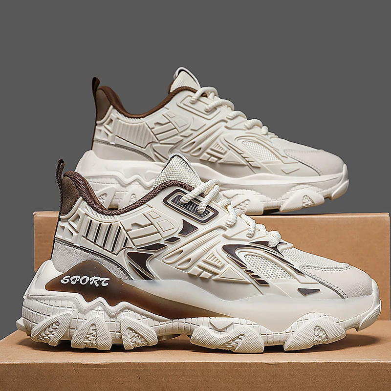 أحذية رياضية كاجوال رجالية بأربطة ونعل EVA