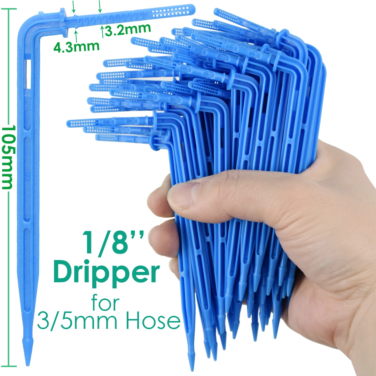 40M/20M 4-Way 8L Drip Arrow Irrigation Transmitter Dripper Sprinkler irrigation system Potted Growing Yard Greenhouses 10/20set 2