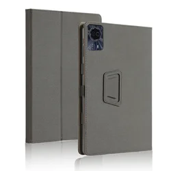 Premium PU Leather Flip Case with Magnetic Closure and Hand Strap for T50HD 11inch (Light Black)