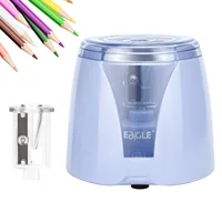 EAGLE Electric Pencil Sharpener, 3S Fast Powerful Auto Sharpener, Multi-Function for 6-8mm Pencils, with Replaceable Blade, Safe 1