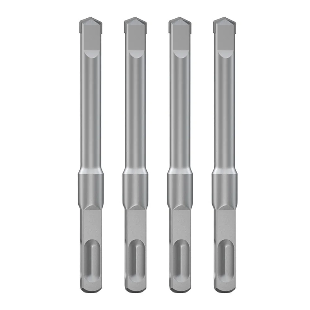 4pcs SDS Plus Masonry Drill Bits Electric Hammer Drill Bits Chrome Alloy SDS Plus Drill Bits For Marble Wall Brick Concrete