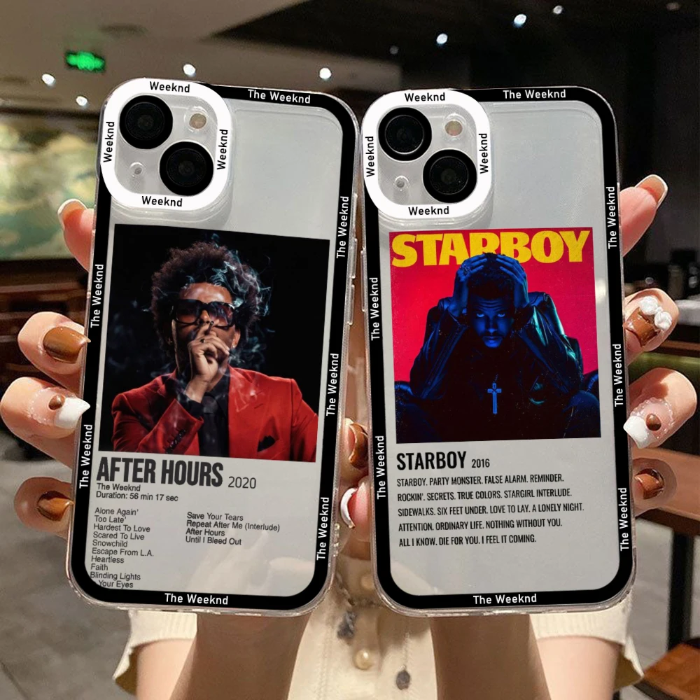 

The Weeknd Minimalist Poster Phone Case For Samsung A71 A53 A50 A52 A52S A72 A71 A22 A20S A20 A30 A11 4G 5G Transparent Cover