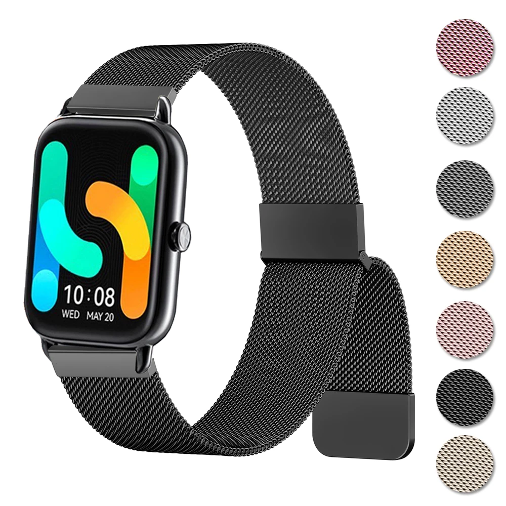 

Metal Magnetic Band for Haylou RS4 LS12/RS4 Plus/Ls02 Strap Loop Bracelet For Haylou RS3 LS04/RT LS05S/GST/RT2 LS10 Watchband