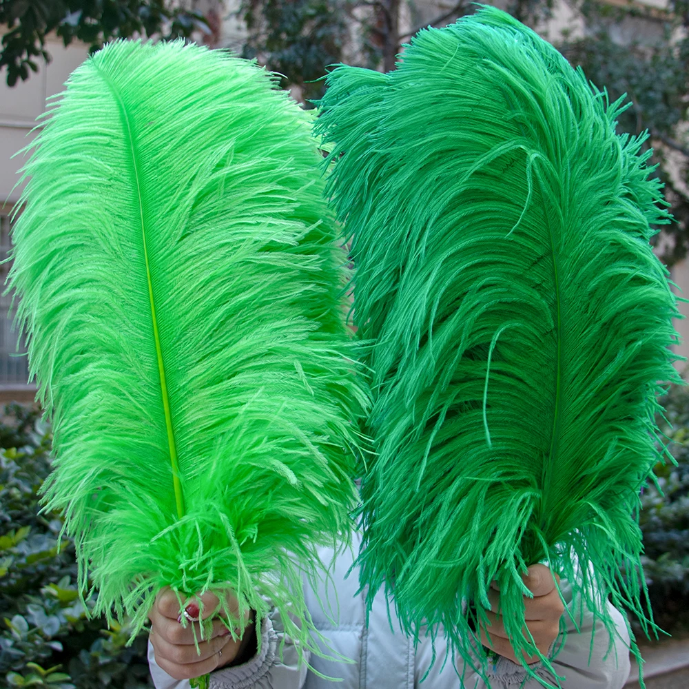 

Wholesale Ostrich feathers Big Pole 50-70cm Long Feather Wedding Party Table Centrepieces Carnival Ostrich Plumas 10pcs/lot