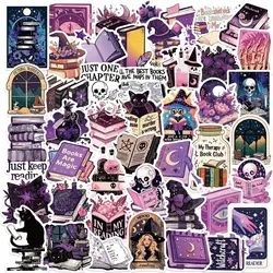Set of Gothic Purple Witch Stickers - Dark Romance Bookish Decals (50pcs)