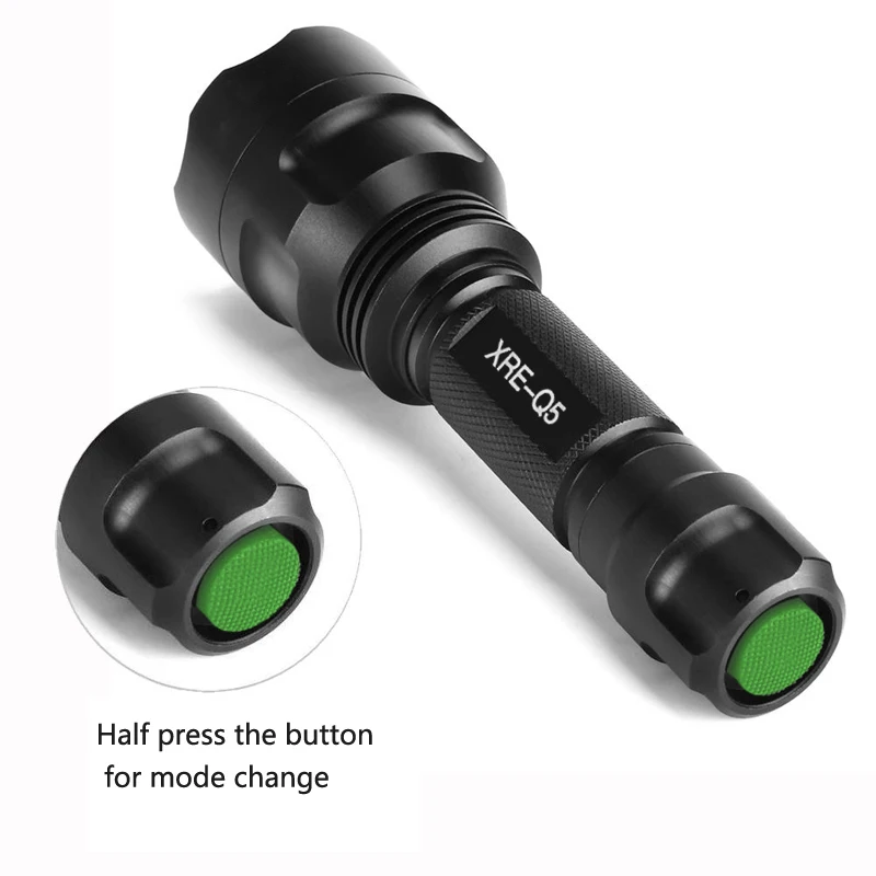 350LM 600-800 ߵ  C8  LED  ,  1  ġ, USB   , 18650 ͸