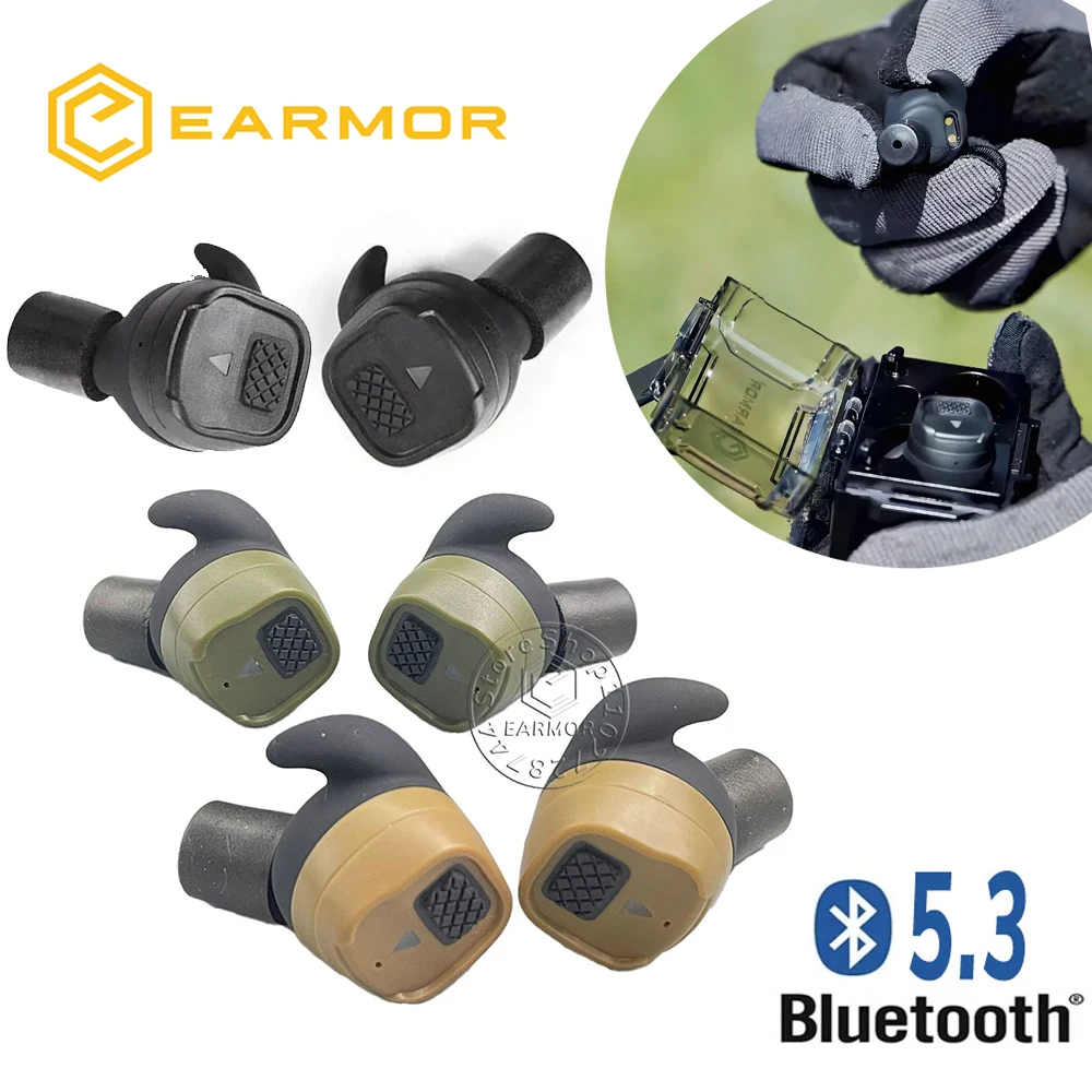 EARMORM20T53BluetoothEarbudsNewRechargeable26NRRElectronicHearingProtectionEarbuds