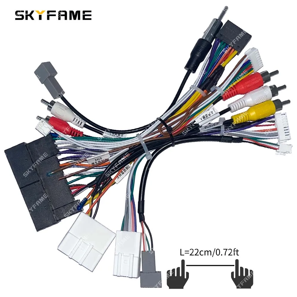 SKYFAME 16Pin Car Wire Harness Canbus Box Adapter Decoder For Hyundai IX45 KIA Sportage K7 Cadenza Sedona RP1-HY-002 HY-SS-04 car wire cable adapter