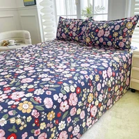 1pc Bed Sheet Flower Printed Top Sheets Single/Queen/King Bedsheet for Double Beds Floral Flat Bed Sheet(without pillowcase) 1