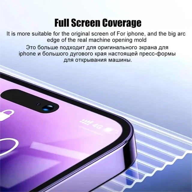 Protecteur d'écran HD pour iPhone, installation sans poussière, film de verre du Guatemala, 14, 11, 12, 13, 15, 16 Pro Max, 14 Plus, Poly X, XS Max, 1-2 pièces 4