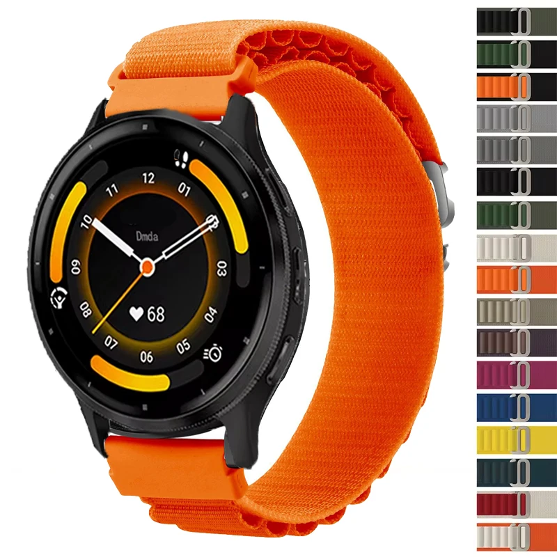 Durable Nylon Loop Watchband Strap - Adjustable Fit