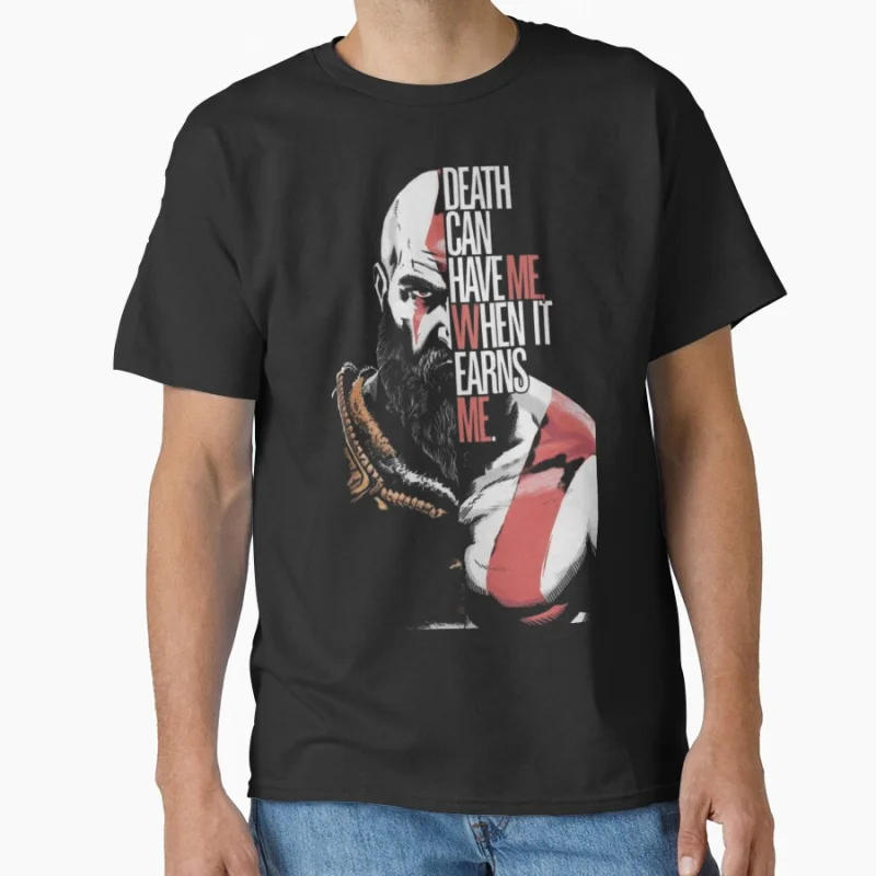 God of War Kratos Zitat Gaming Art 80er Videospielserie Der Krieger der Götter Nordische Mythologie Sparta T-Shirt große Größe Tops