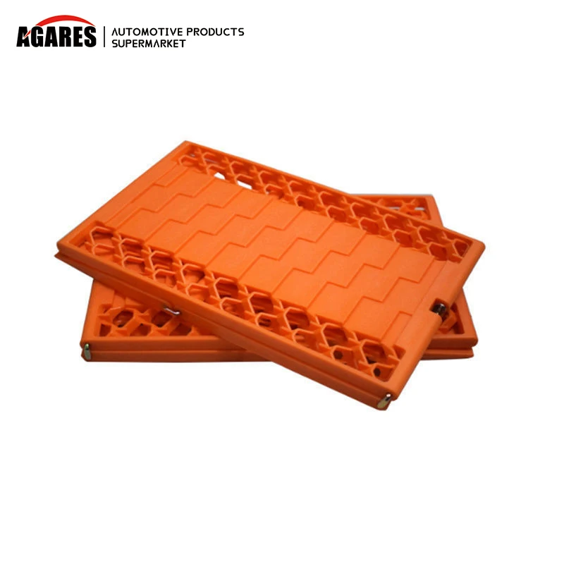 

2Pcs/Set Tyre Grip Tracks Car Security Snow Mud Sand Rescue Escaper Traction Tracks Mats Folding Rubber Car Rescue Mats