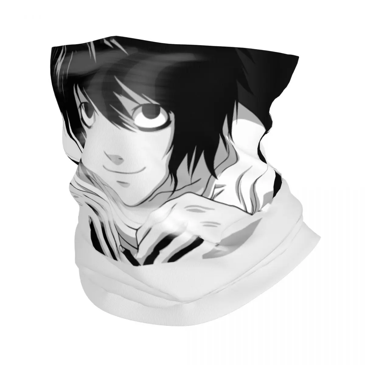 

Японская бандана манга Death Note L, зимний обогреватель для шеи, женский ветрозащитный шарф для лица, для походов, гетры, повязка на голову