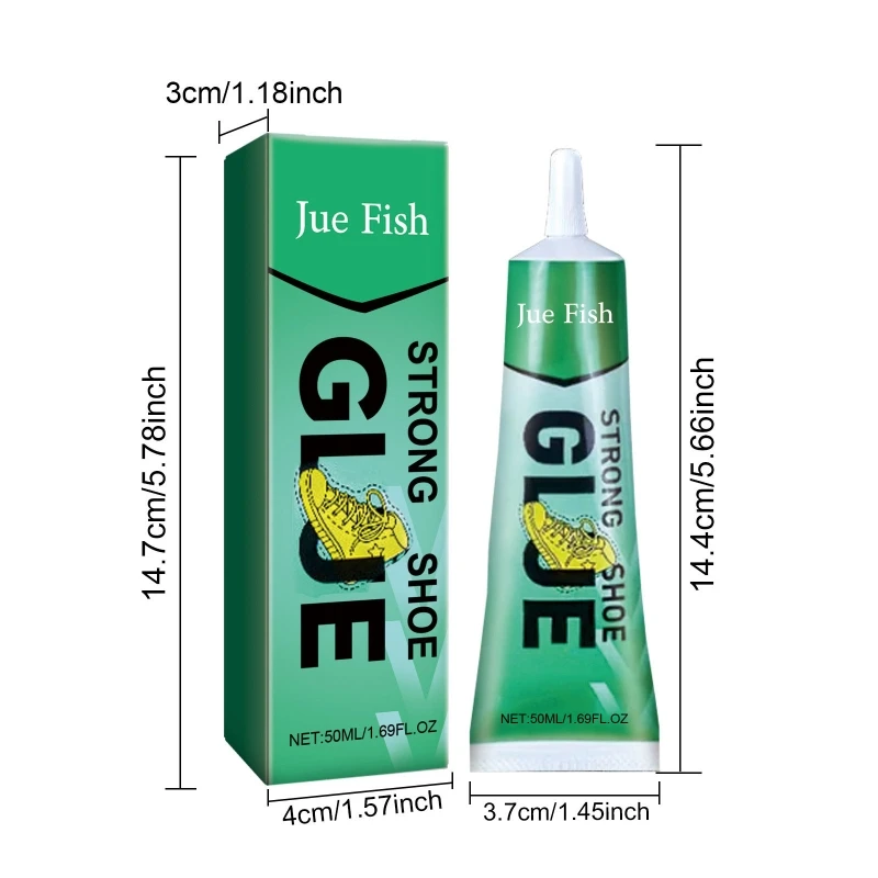 

Srong Shoe Glues for Sneakers Leather Shoe, 50ml Clear Permanent Adhesive Waterproof Shoe Repair Glues