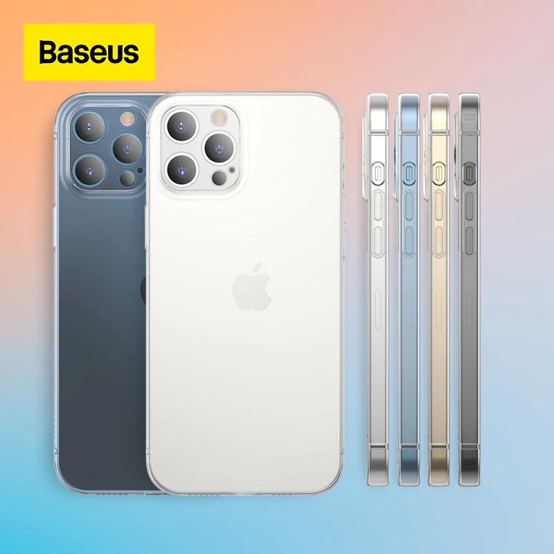 Baseus Phone Case For iPhone 13 12 11 Pro Max Mini Back Case Lens Protection Cover For iPhone 13Pro Max Transparent Case Cover cell phone dry bag