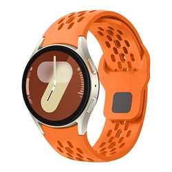 Premium Silicone Sport Strap for Smartwatches - Versatile and Durable Replacement Band (Orange)