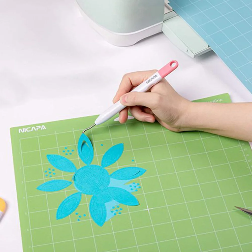 NICAPA Vinyl Weeding Tool,Weeder Tool,Weeding Paper Scraping Hook,for Cricut/Silhouette/Siser/Oracal 631 651 751 Vinyl 5