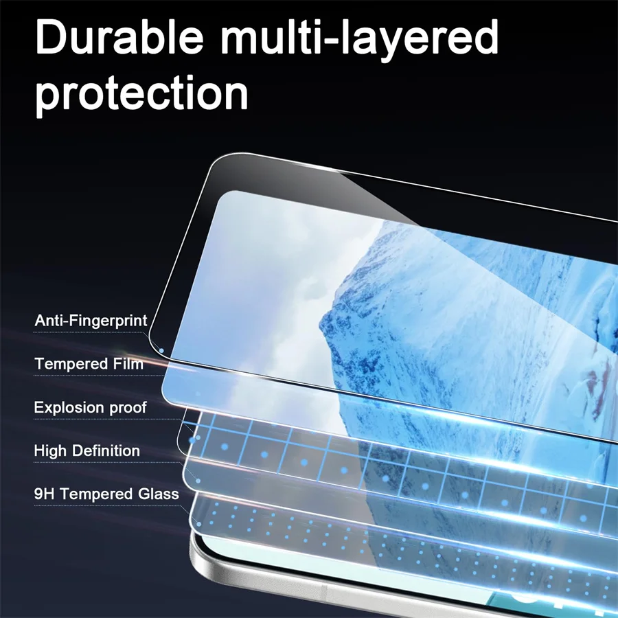 Premium Tempered Glass Screen Protector - 2/4 Pack Set
