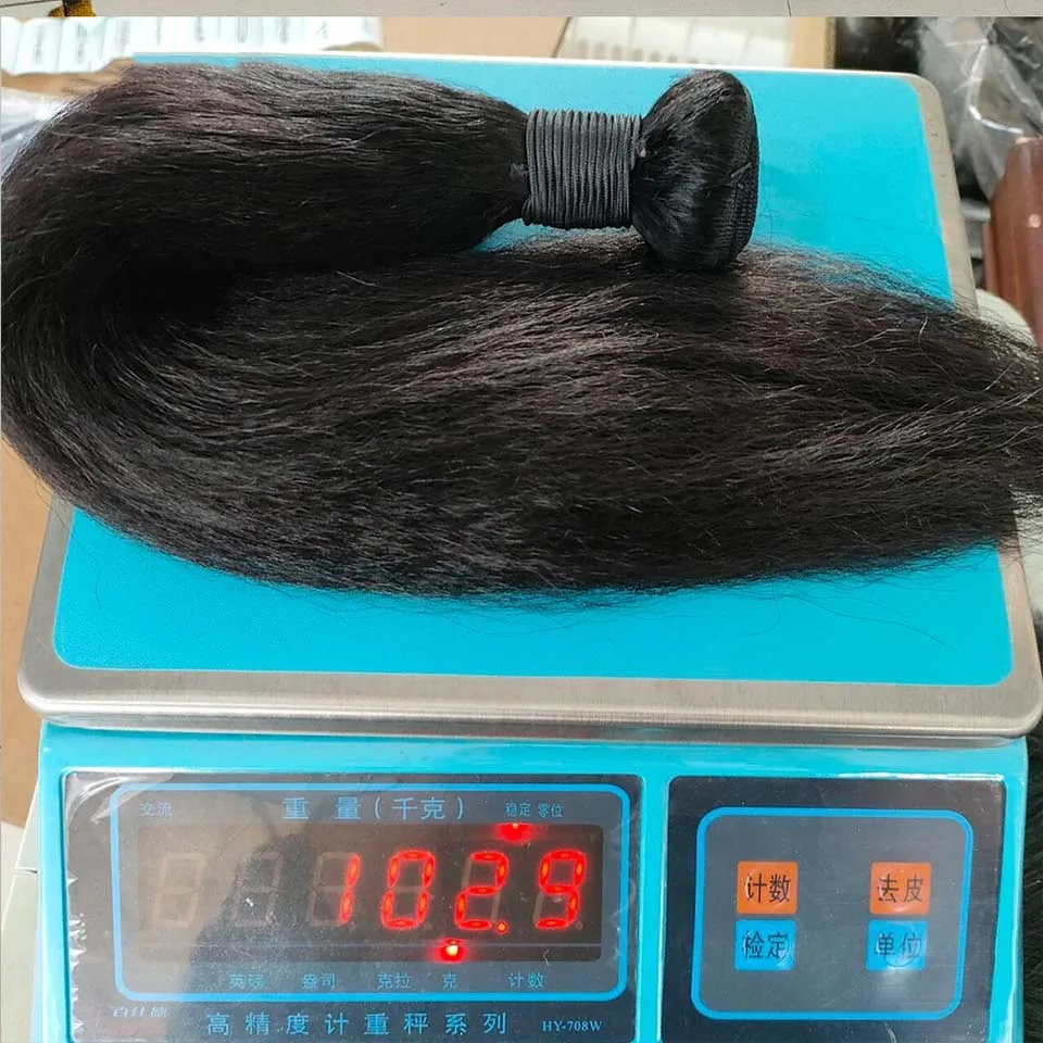 28 30Inch Brazilian Kinky Straight Human Hair Bundles 15A Virgin Human Hair Extension 3/4Pcs Hair Wefts Yaki Straight Human Hair 4