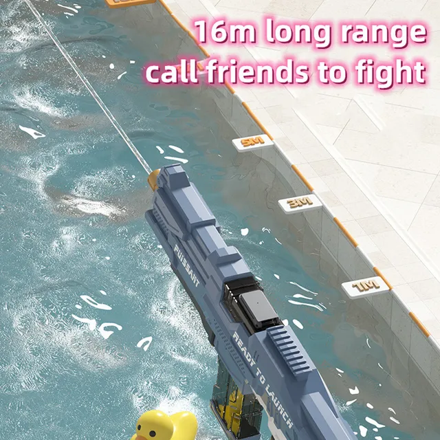 Electric Water Gun Fully Automatic Water Gun Outdoor Beach Party Toys Large-capacity Water Gun Toys Children Swimming Pool Toy 2