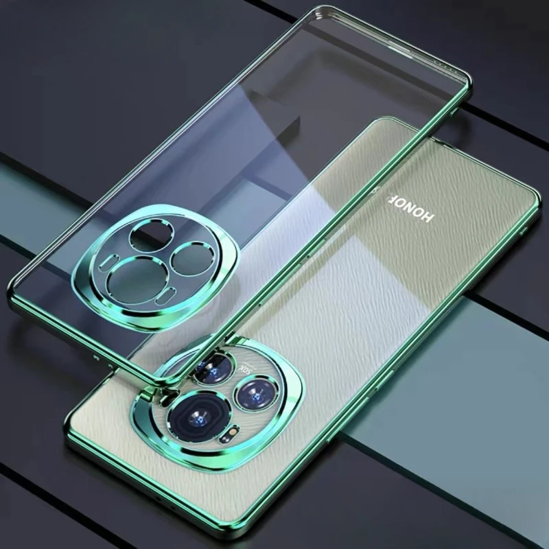 For Honor Magic6 Pro Electroplating Silicone Soft Phone Case with Lens Protection