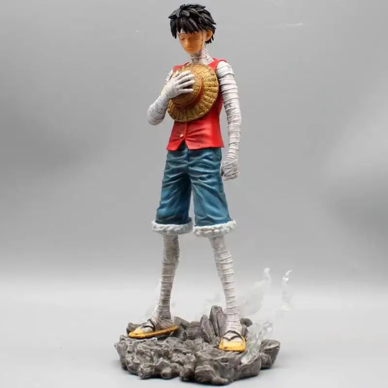 One Piece 3D2Y Marineford Arc Luffy Mourning Statue Anime Figure