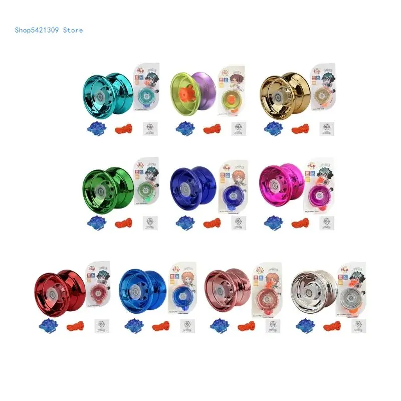 85WA Professional Metal Yo Yo Balls Luminous Yoyos Coordination Yo Yo Toy Easy Return Finger Flexibility Training Toy