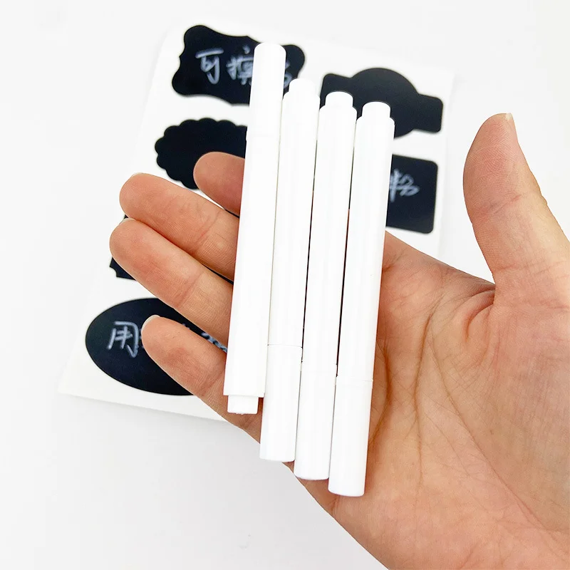 8-108pcs/Set Chalkboard Labels Spice Sticker Organizer Label for Household Kitchen Jars Bottles Blackboard Stickers with Pen