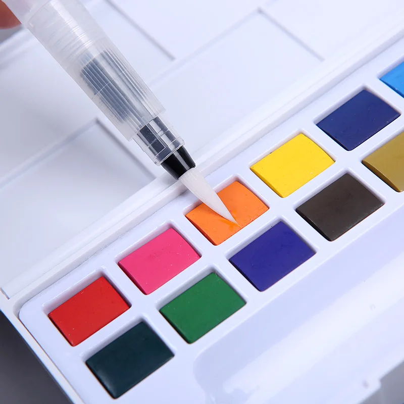 Fountain pen tip Nylon solid watercolor paintbrush Injection pen Water brush storage