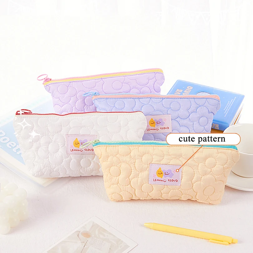 Winter Clouds Pencil Case School Supplies Pen Case Trousse Scolaire Soft  Pencilcase Estuche Kawaii Stationery Pencil