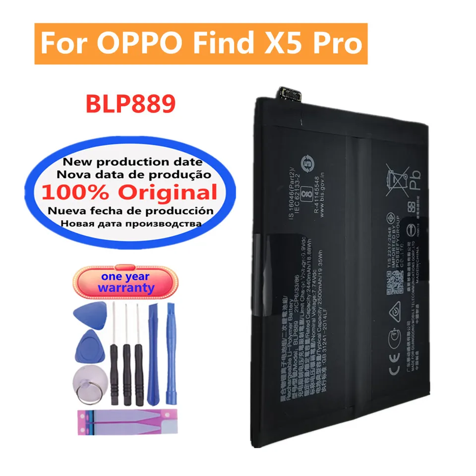 Batterie Originale OPPO Find X5 – BLP891 – Retirée D'un Téléphone (Occasion)