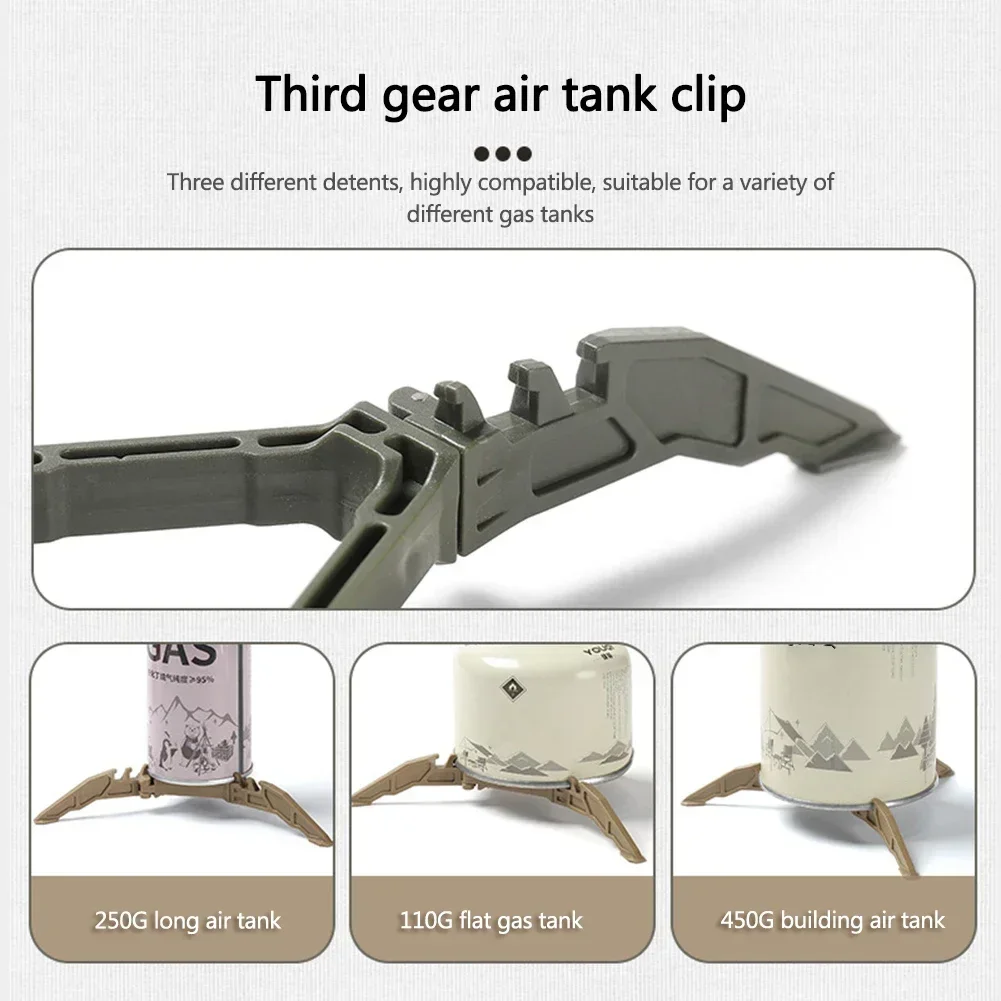 Universal Tripod Folding Canister Stand Nylon Gas Canister Stand Foldable Outdoor Gas Tank Bracket Camping Stove Bottle gas canister stand