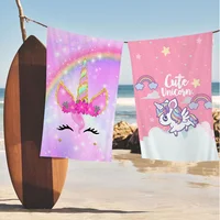 Cute Unicorn Towel Microfiber Beach Towel Absorbent Quick dry Soft Yoga Swimming Resort Mountain Climbing Towel 1