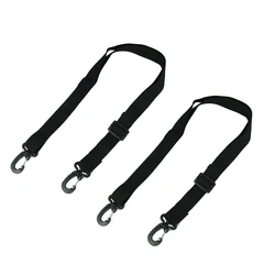 Adjustable Nylon Shoulder Strap Pair for Sports and Hunting Bags (2pcs Black)