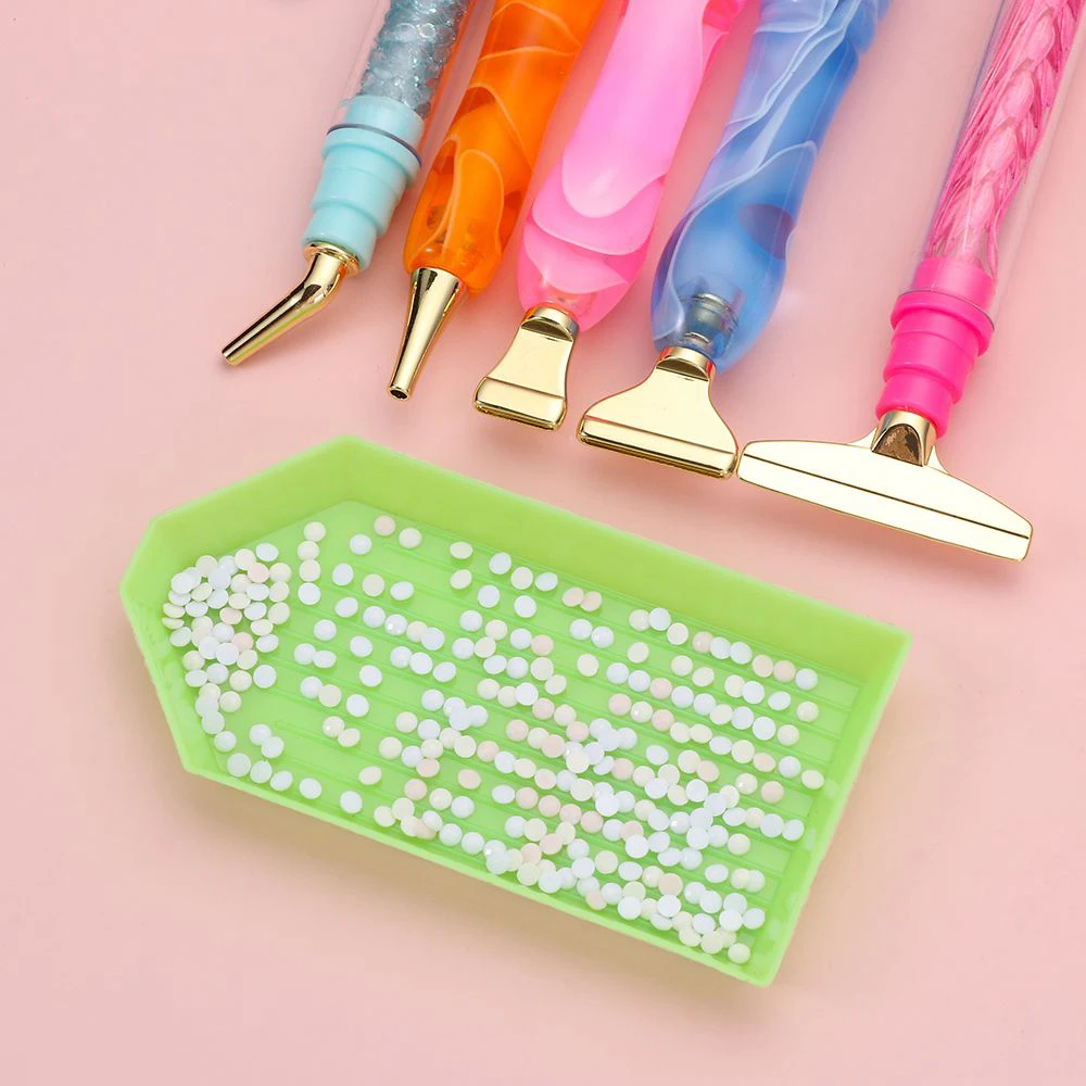 Description Picture 4 of item7Pcs/Se Reusable Diamond Painting Pen Replacement Pen Heads Cross Stitch Embroidery Quick Cases Tool Metal Point Drill Pen Heads