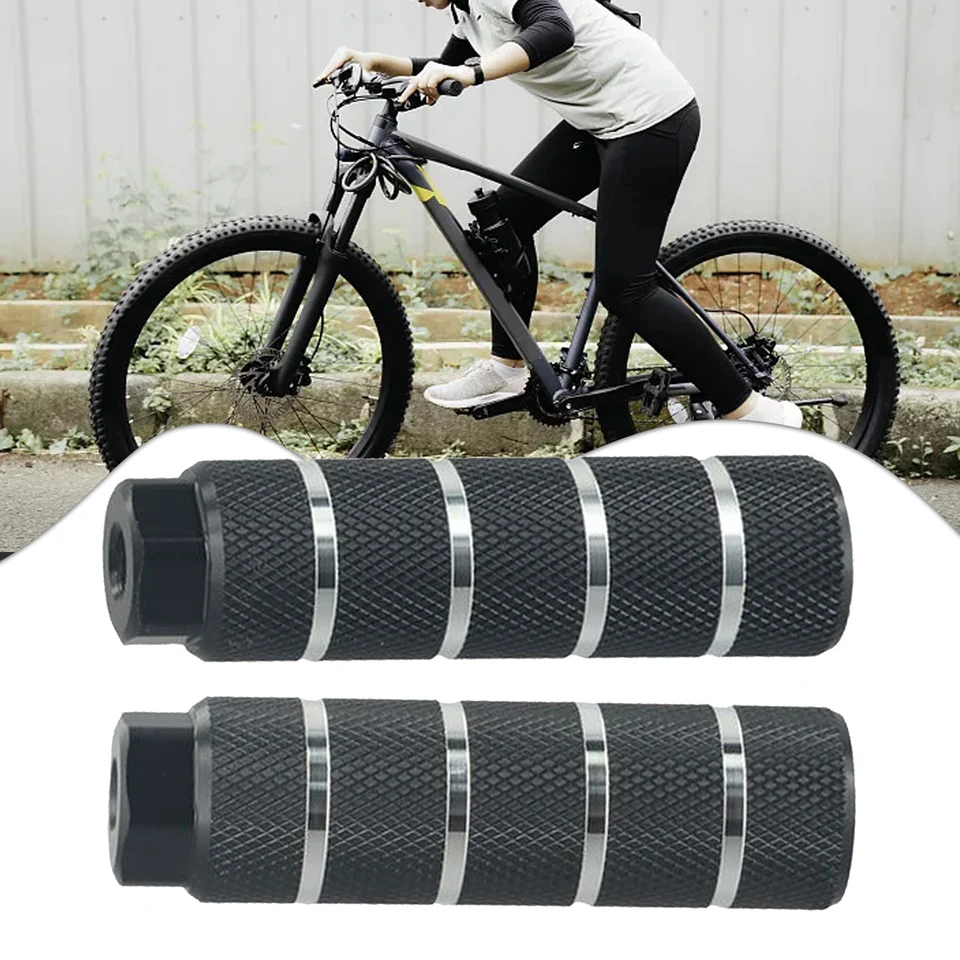 Pegs Ajustables Para Bicicleta BMX - 2 Unidades, Rojo, Aleación Aluminio, Para Ejes De 3/8 Pulgadas