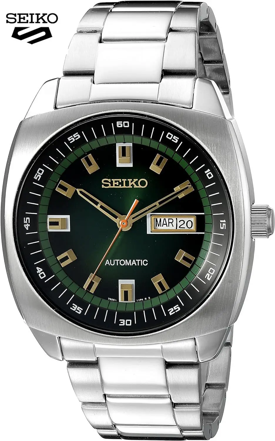 

Original SEIKO Watch 5 Sports Men's Series automatic Waterproof Steel Band Round Rotatable Quartz Wristwatches SNKM Watches