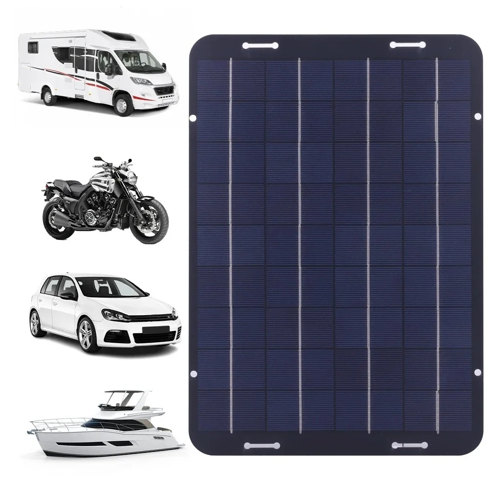 1세트 태양광 패널 60W 18V DC5521 암 커넥터 태양광 패널 충전 컨트롤러, 자동차 RV 보트 부품용 듀얼 USB QC3.0 포함