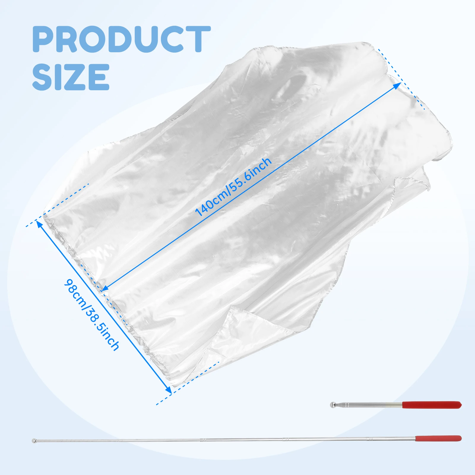 2Pcs Worship Flags Portable Worship Banner with Scalable Rod Lightweight Praise Flags Silver/Gold Church Multipurpose