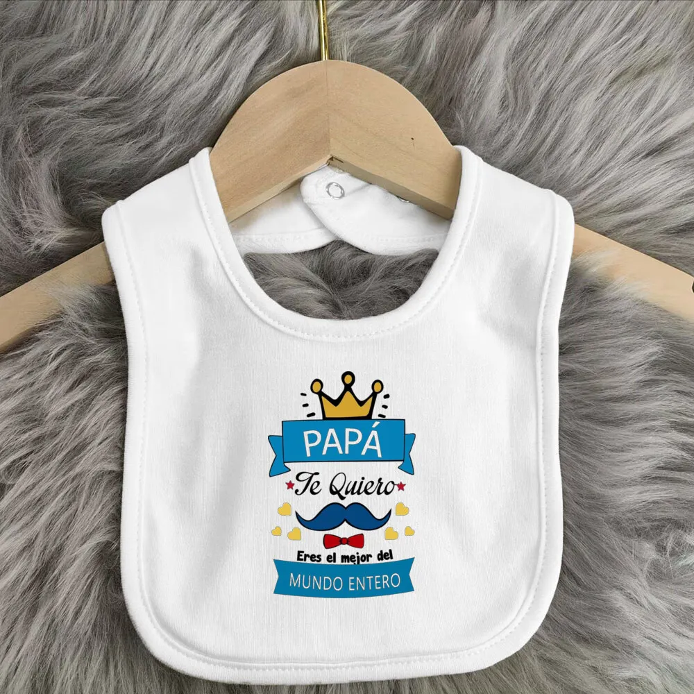 Father's Day Baby Bibs Happy Father's Day Print Infant Bib Newbron Shower Gift Boys Girls Burp Cloths Toddler Bibs Baby Stuff 6